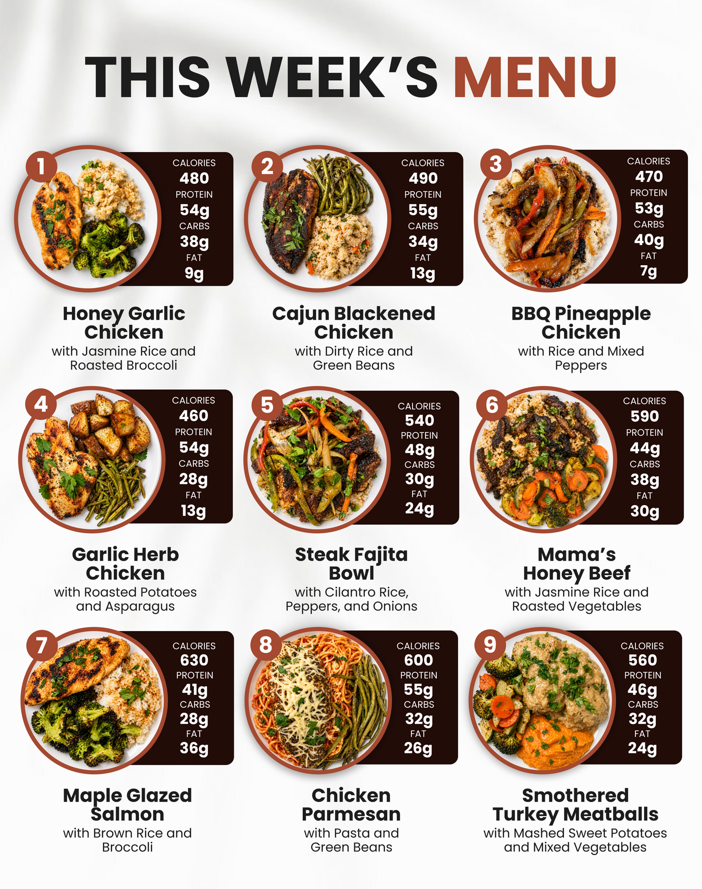 5 (+1 FREE) Meal Plan